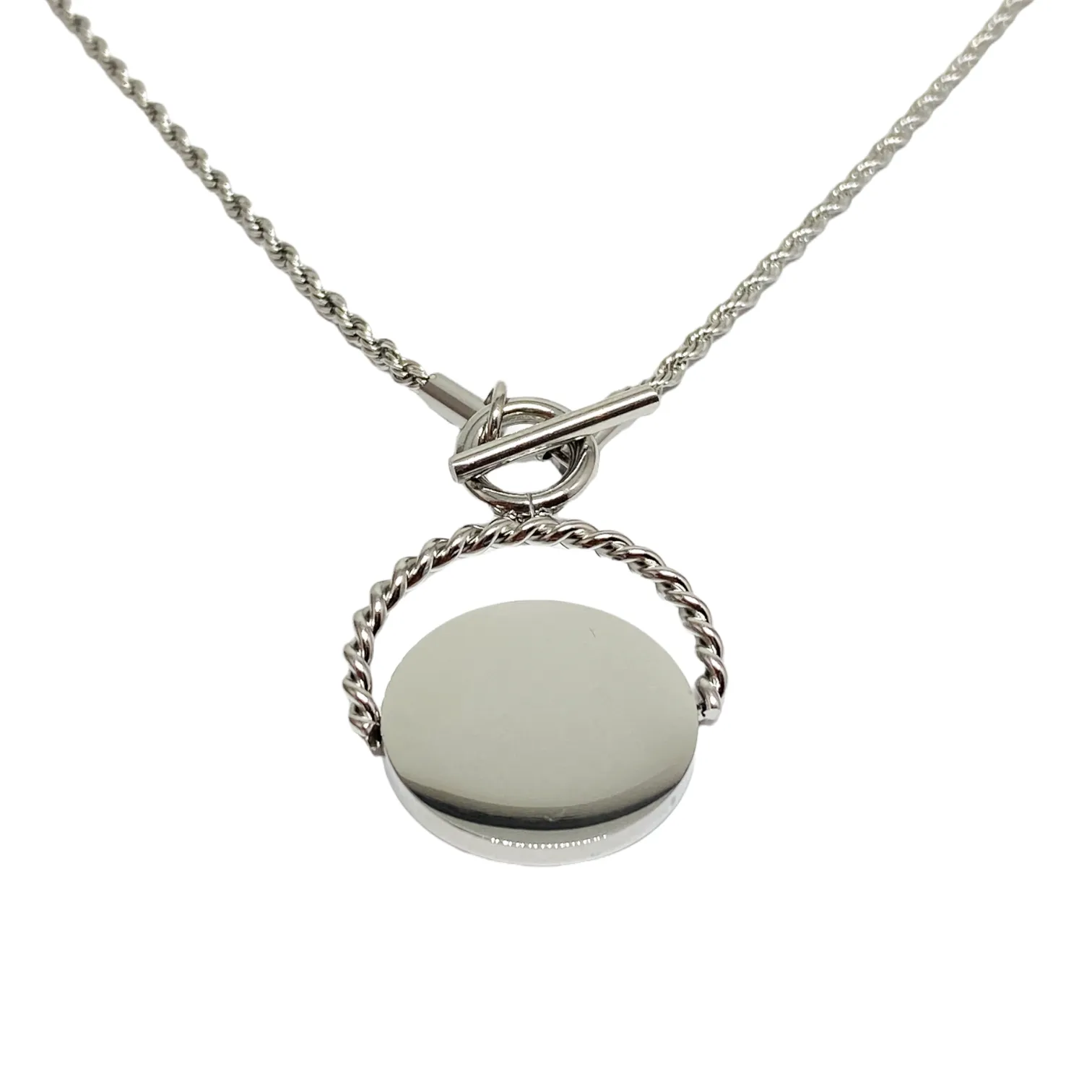COLLANA CIONDOLO ANTICATO PERSONALIZZABILE ORO - ORO ROSA - ARGENTO