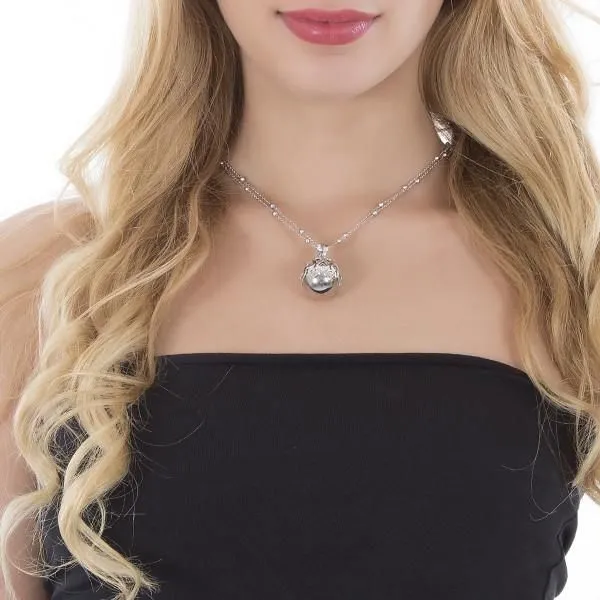 Collana con ciondolo sonoro e  cuori traforati    
