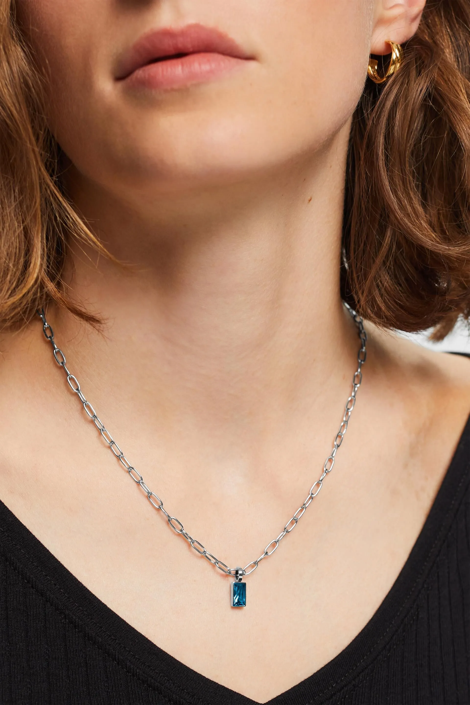 Collana con pendente, acciaio inossidabile