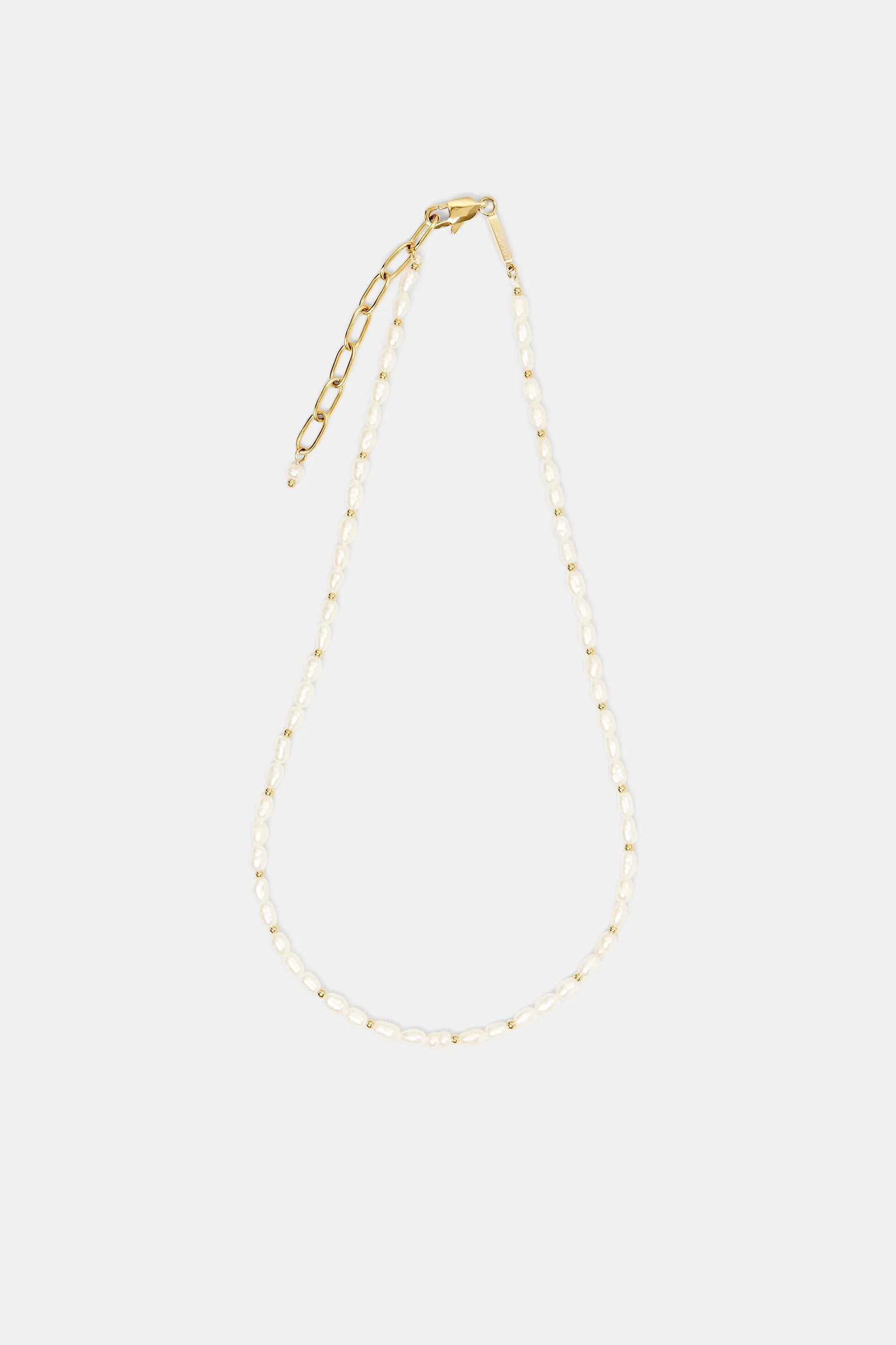 Collana in acciaio inossidabile con perline
