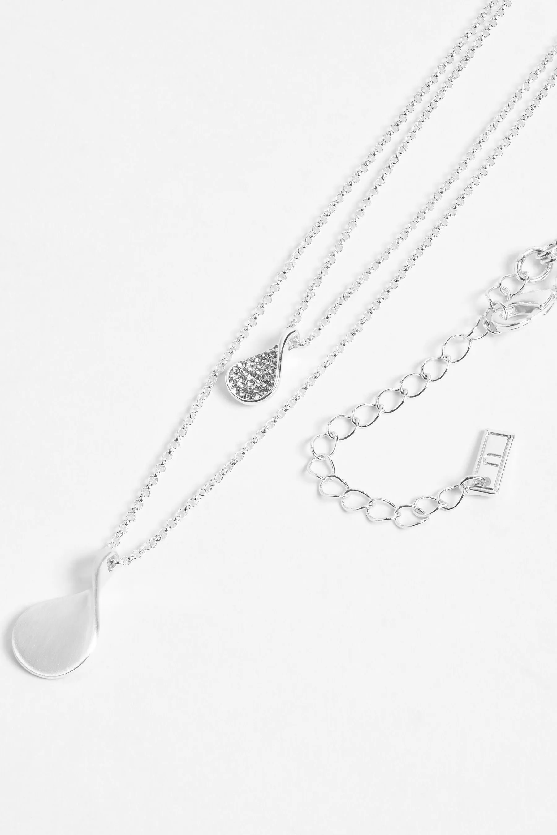 Collana multifilo luccicante con petali