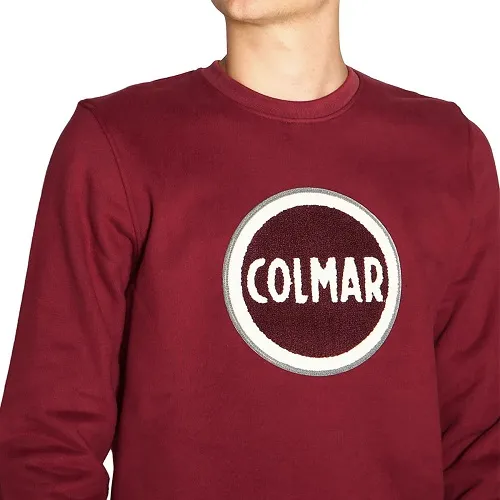 Colmar originals felpa senza cappuccio uomo brulé colore bordeaux