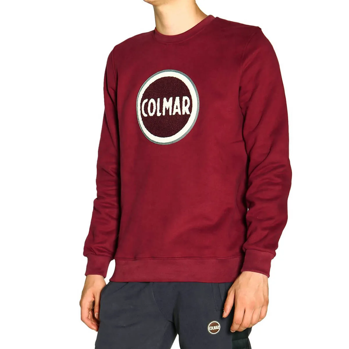 Colmar originals felpa senza cappuccio uomo brulé colore bordeaux