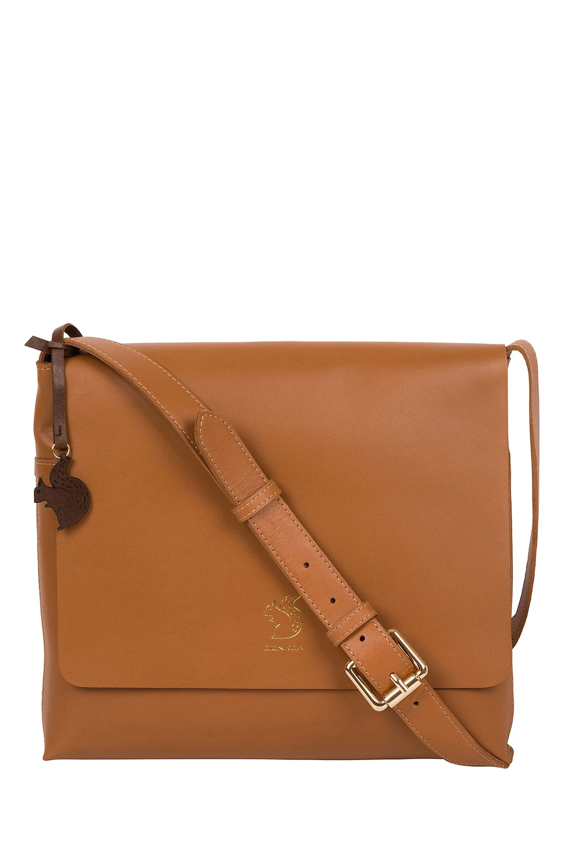Conkca - Bale - Borsa a tracolla in pelle concia vegetale