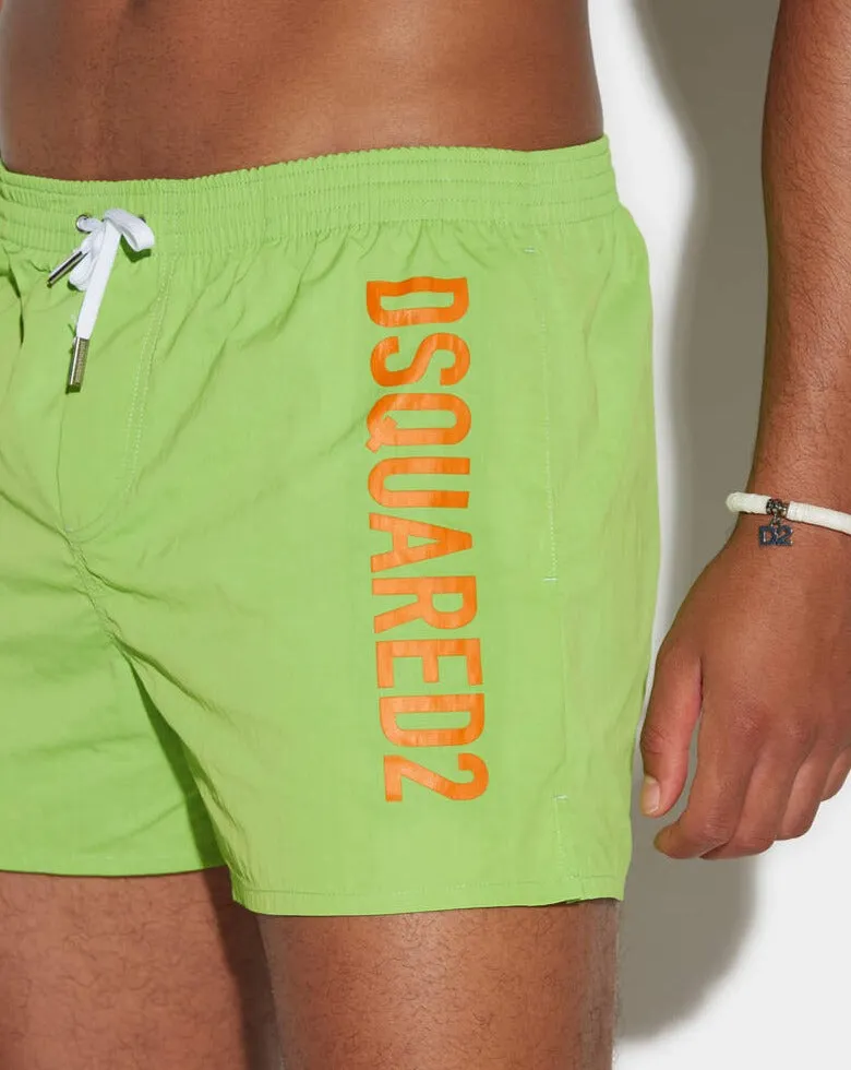 COSTUME VERDE CON SCRITTA ARANCIO
