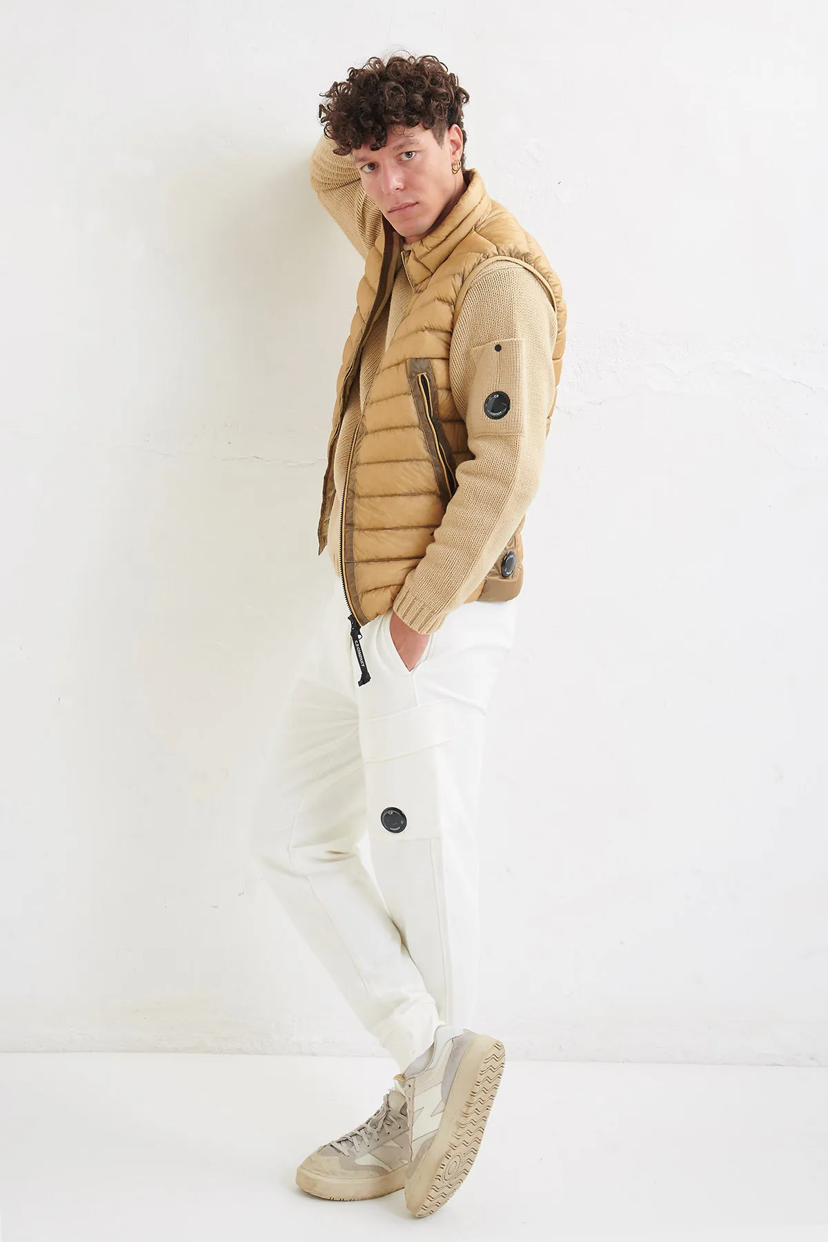 C.P.COMPANY Pantalone Jogger cargo in felpa