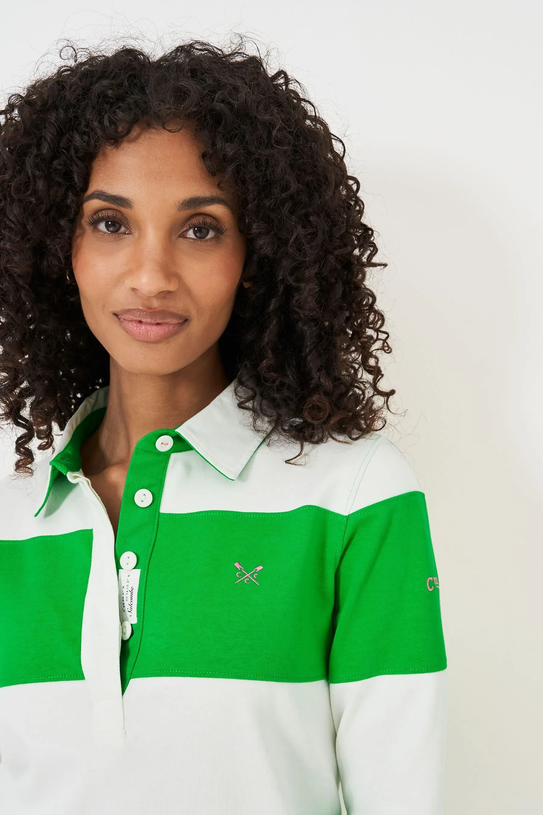Crew Clothing Camicia Manica lunga Rugby 100% Cotone a righe    