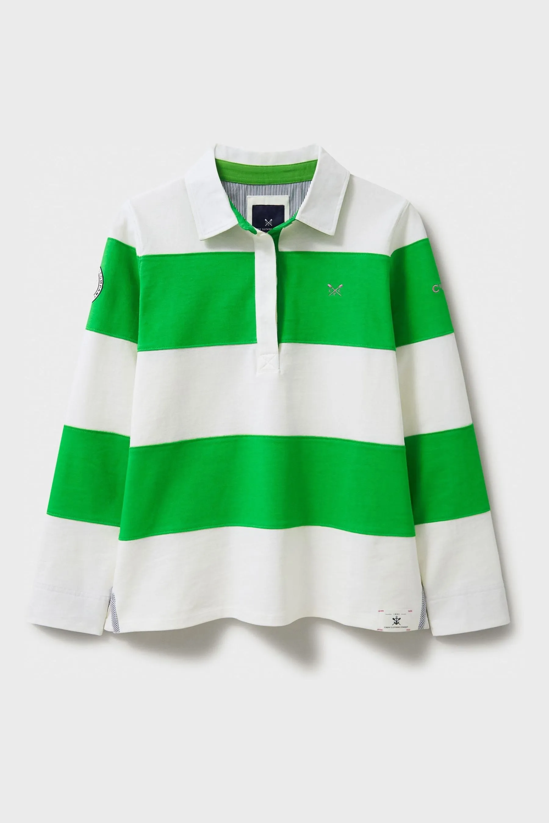Crew Clothing Camicia Manica lunga Rugby 100% Cotone a righe    