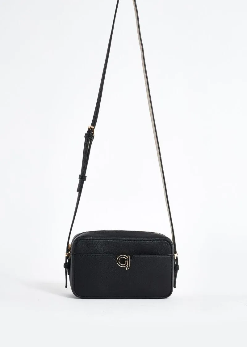 Crossbody in similpelle con logo
