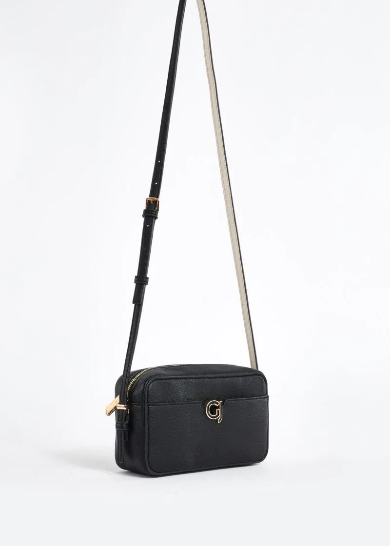 Crossbody in similpelle con logo