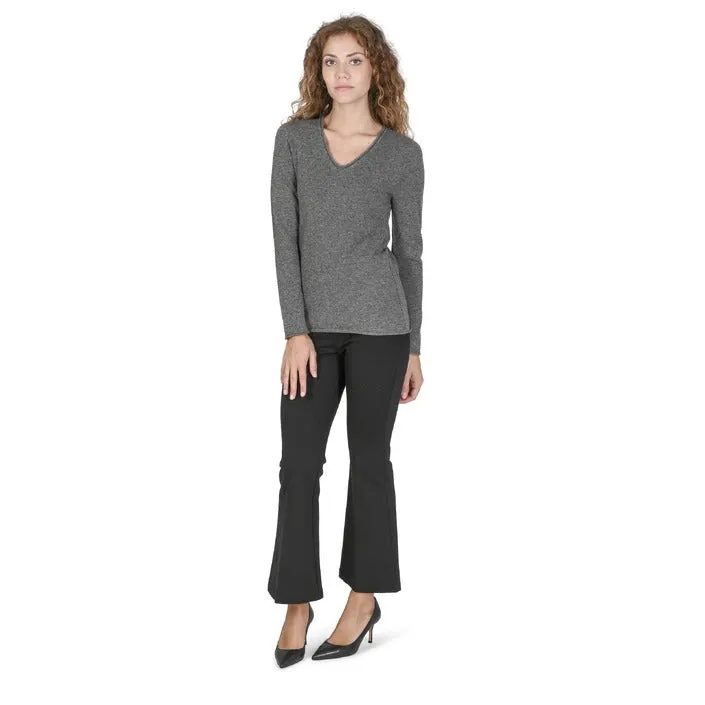 Crown of Edinburgh Cashmere maglioncino grigio   
