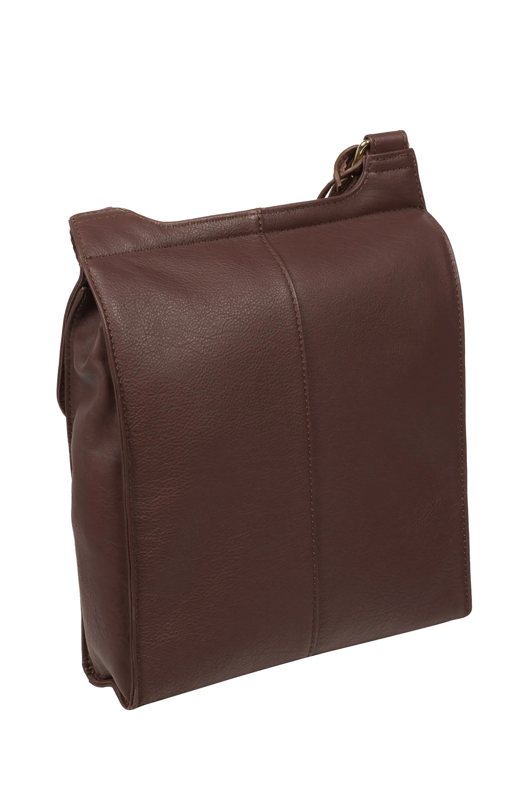Cultured London - Covent - Borsa scuro a tracolla in pelle
