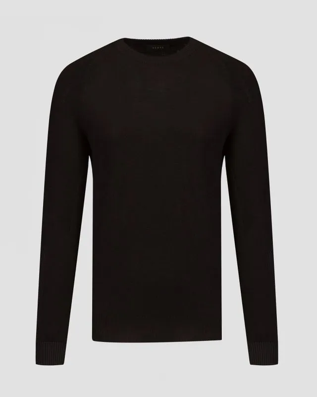 Czarny sweter wełniany męski Sease kr045xg004-n61
