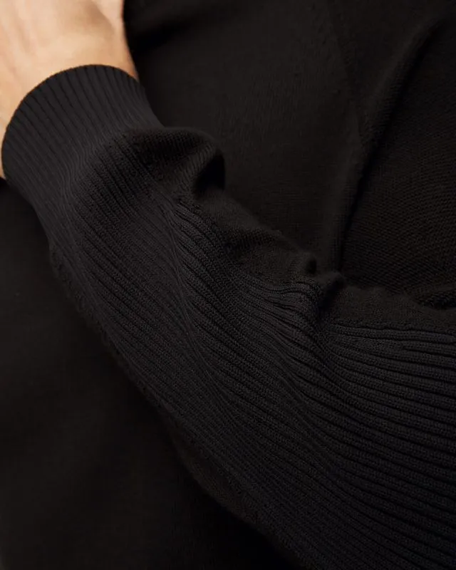 Czarny sweter wełniany męski Sease kr045xg004-n61