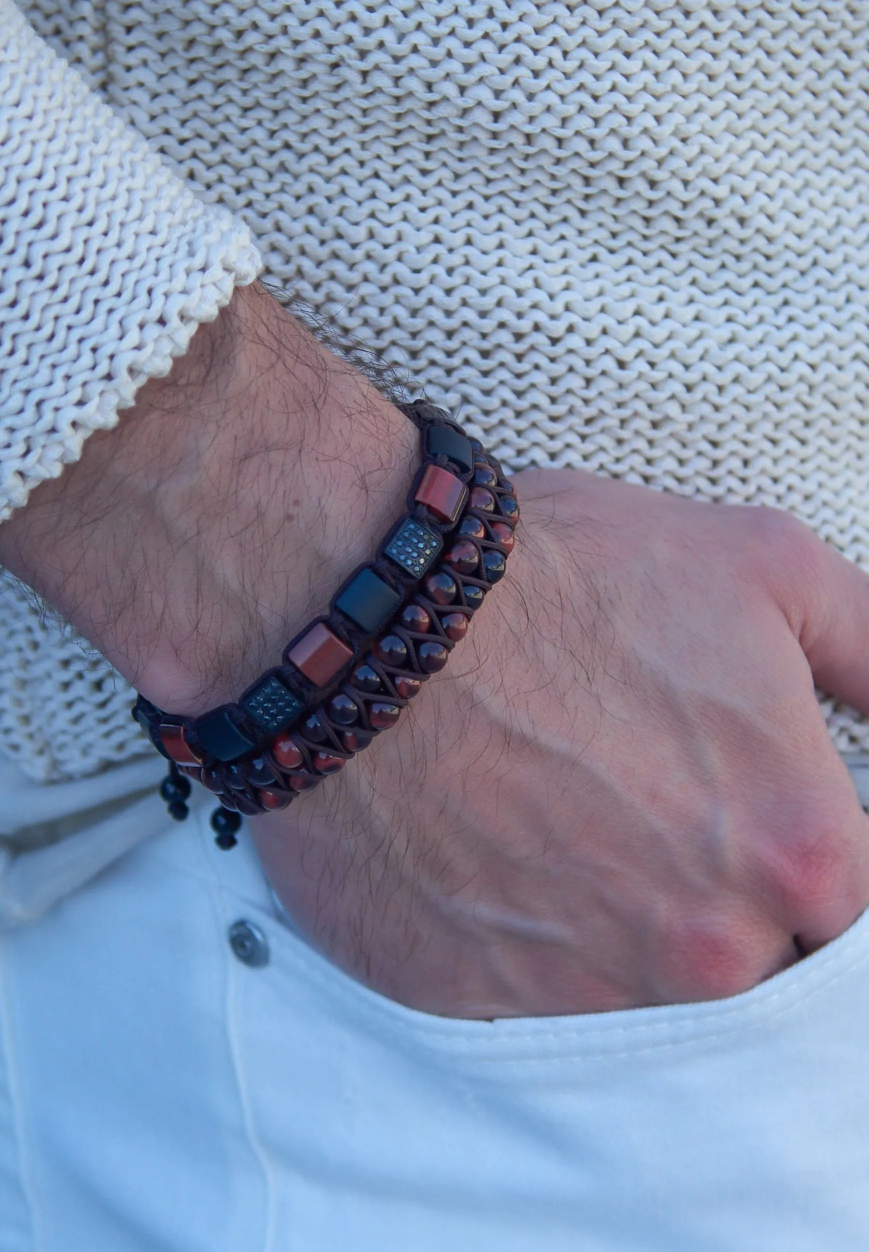 DOUBLE BEAD - Bracciale