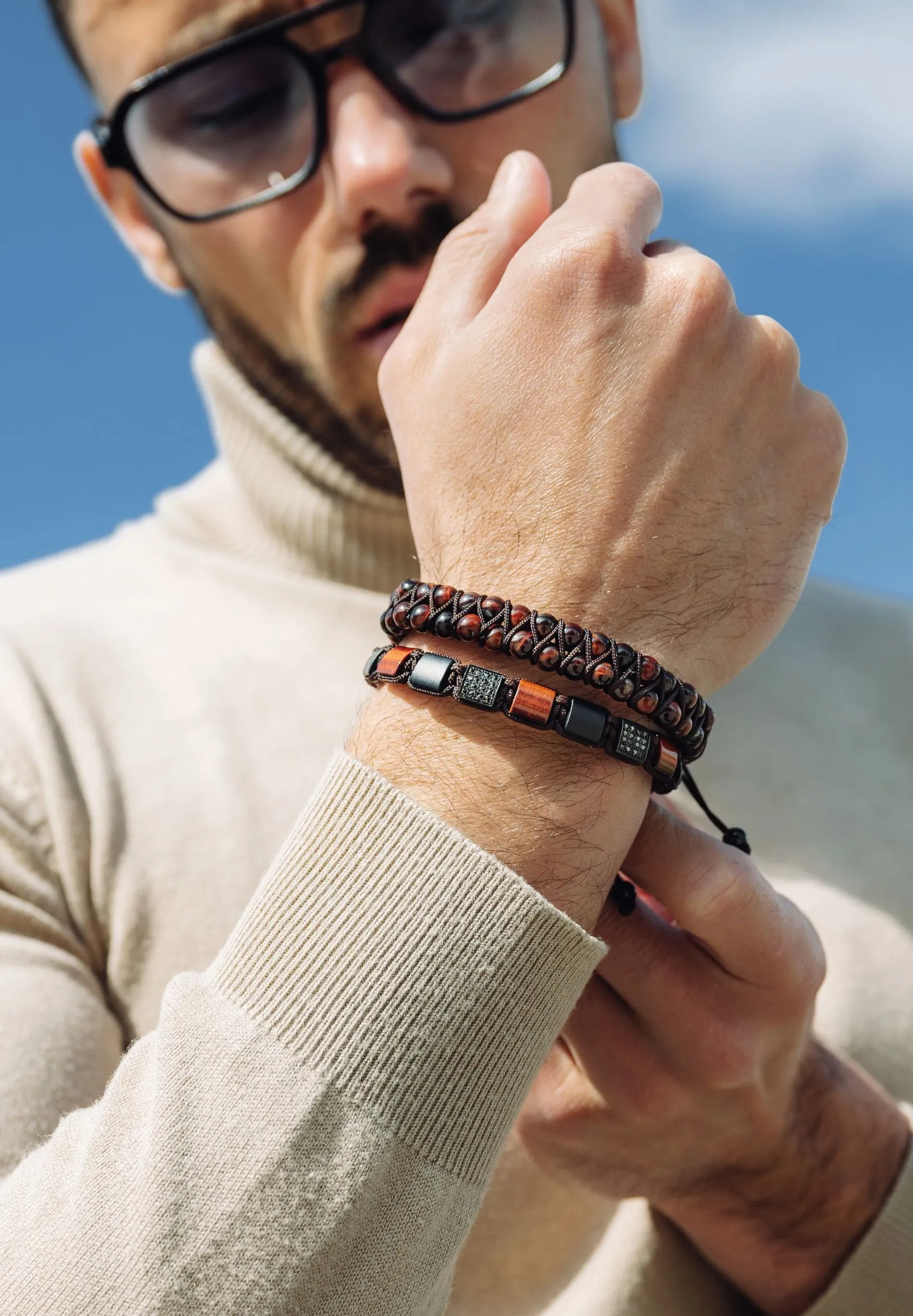 DOUBLE BEAD - Bracciale