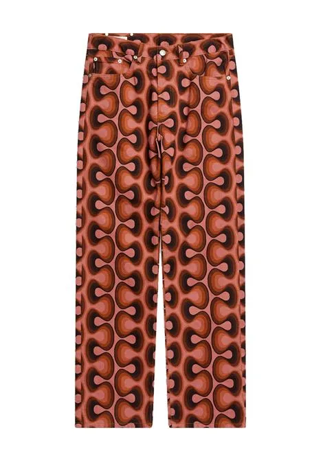 DRIES VAN NOTEN JEANS CON STAMPA