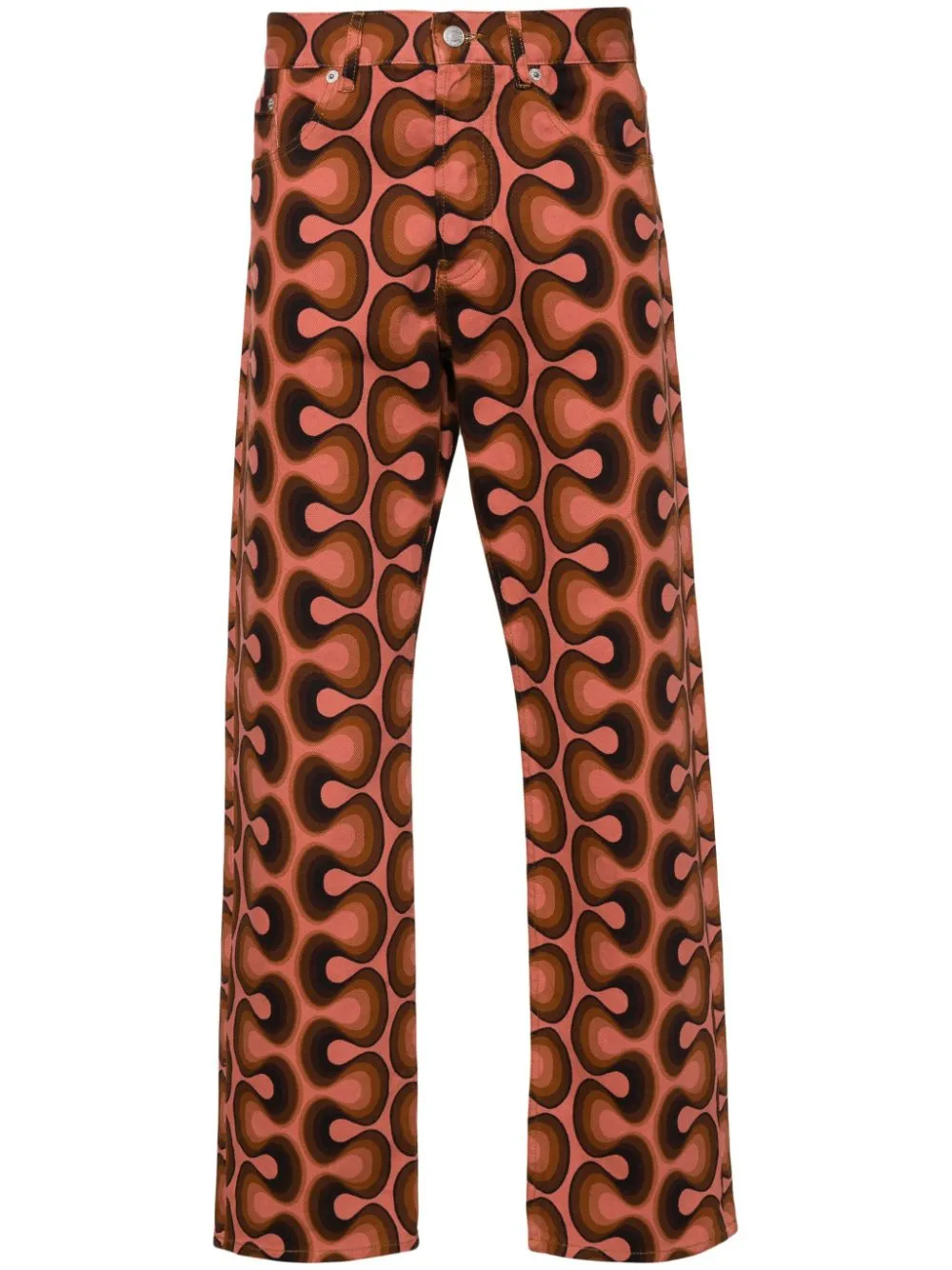 DRIES VAN NOTEN JEANS CON STAMPA