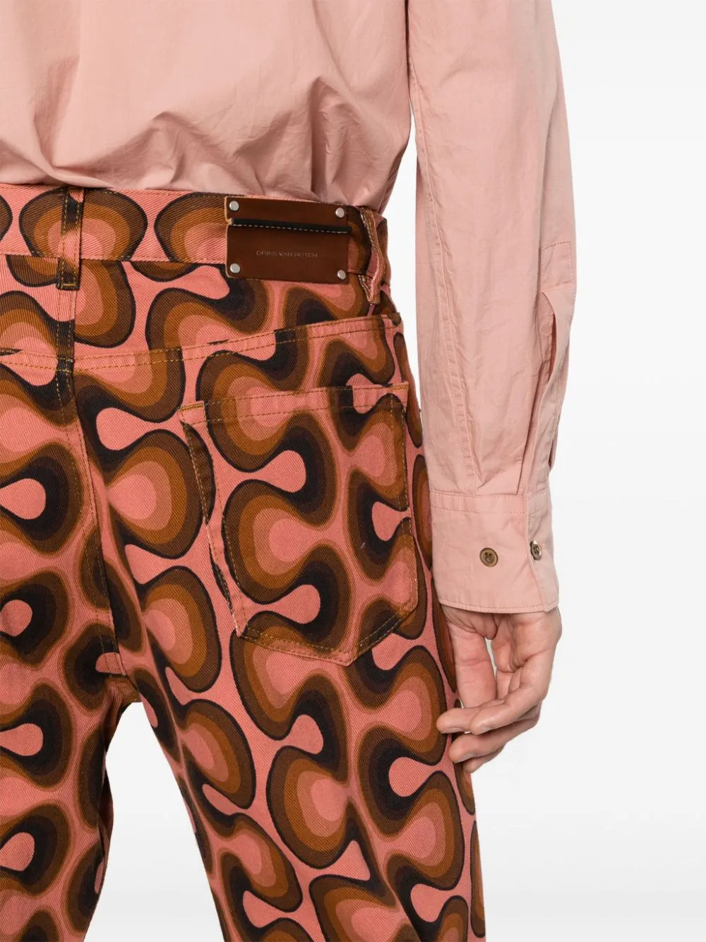 DRIES VAN NOTEN JEANS CON STAMPA