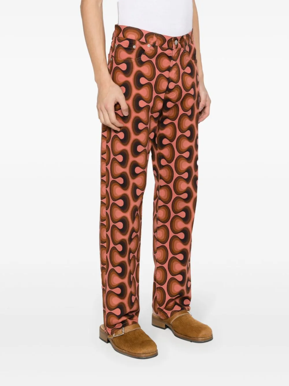 DRIES VAN NOTEN JEANS CON STAMPA