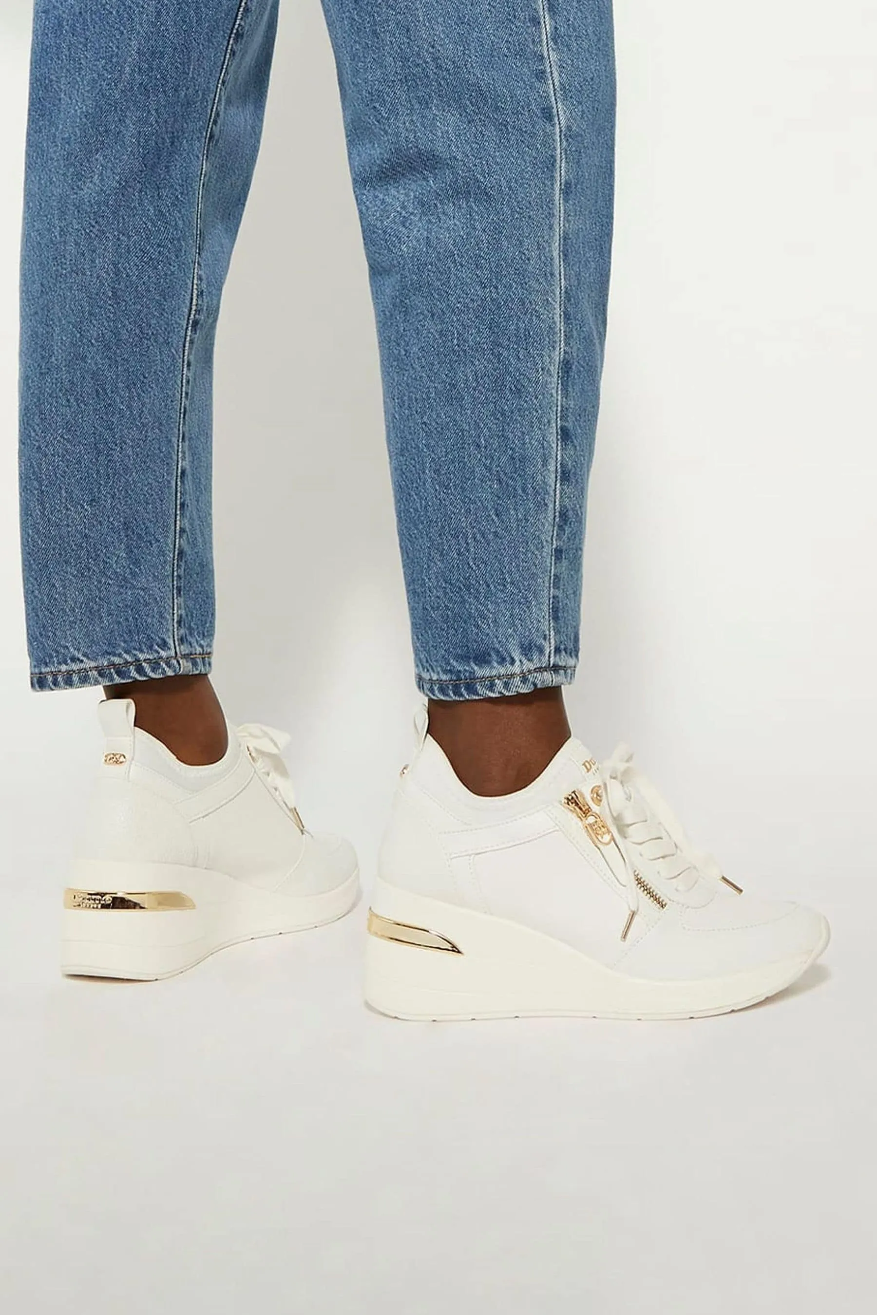 Dune London - Eilin - Scarpe da ginnastica con zeppa e zip