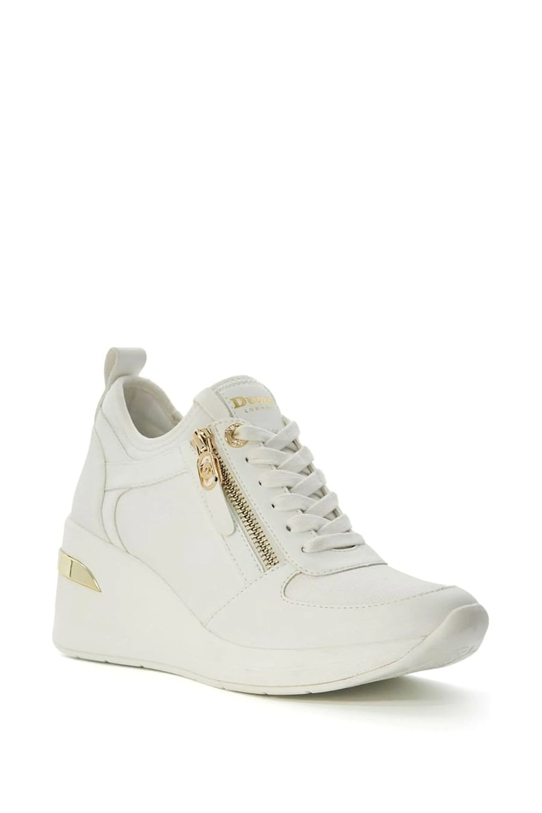 Dune London - Eilin - Scarpe da ginnastica con zeppa e zip
