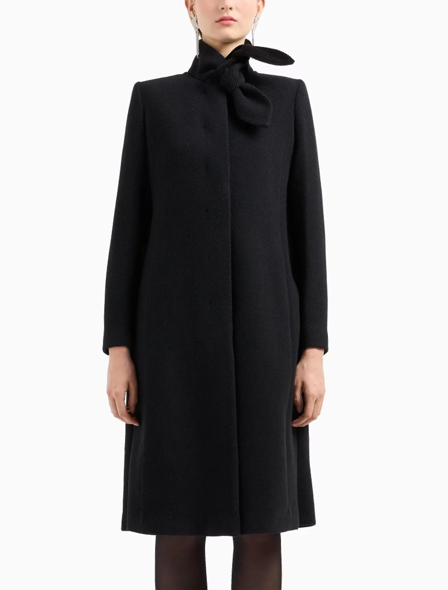 Emporio Armani  Cappotto con collo foulard