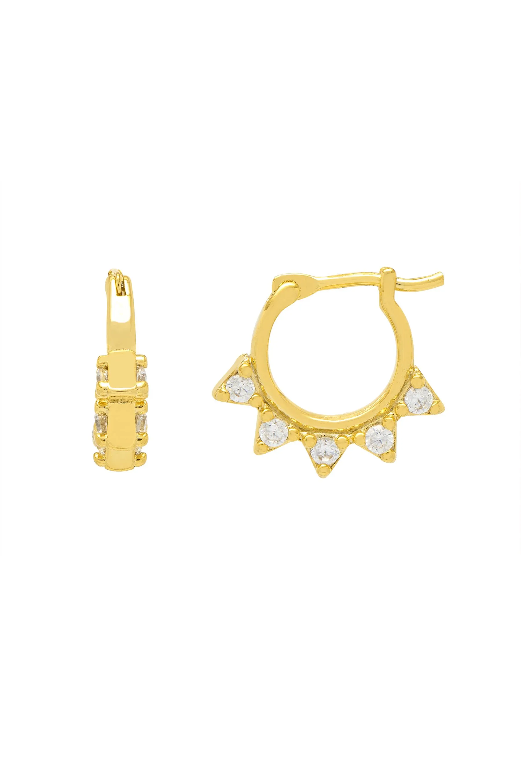 Estella Bartlett - Orecchini a cerchio con spuntoni in zirconia cubica
