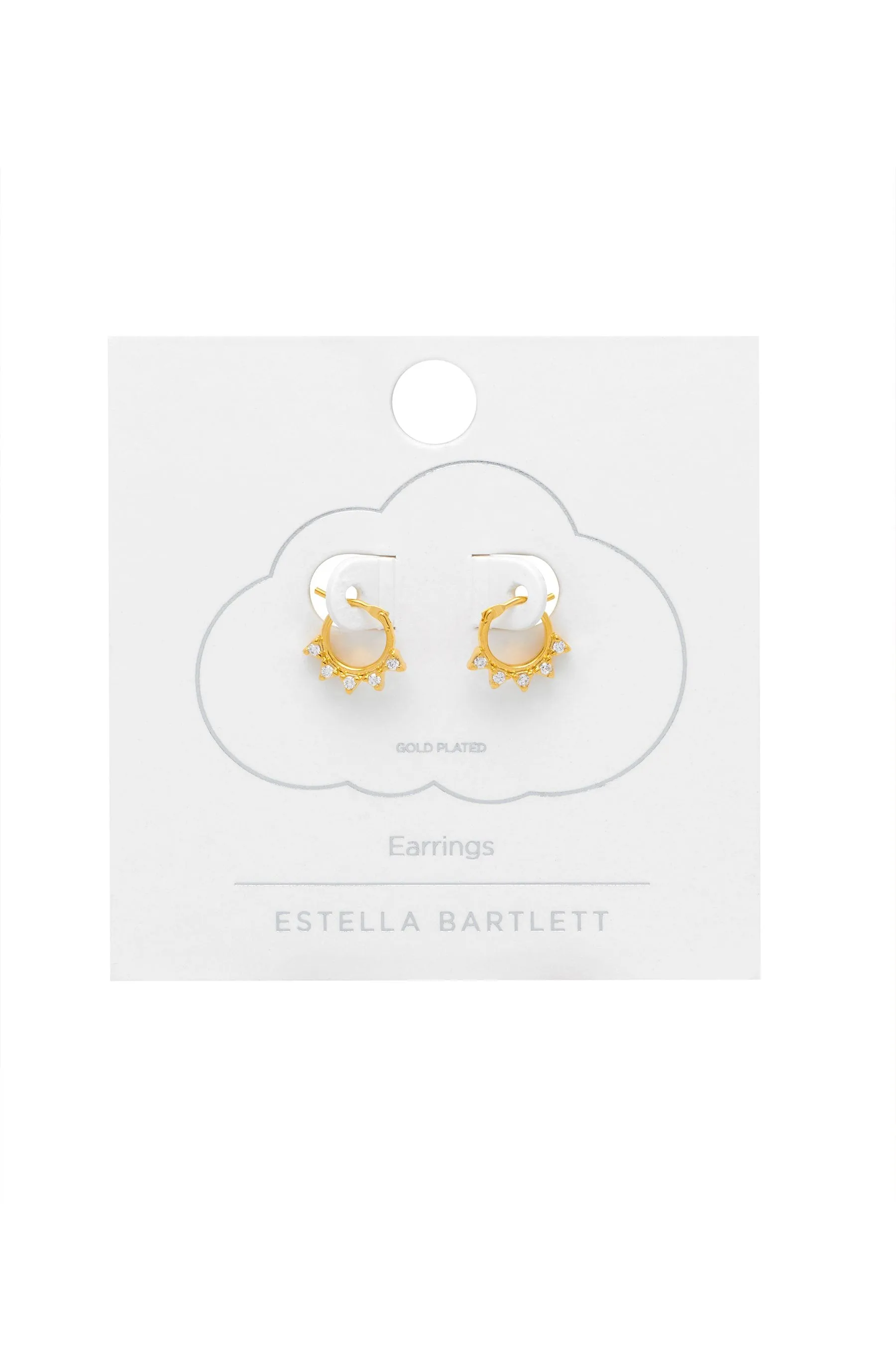 Estella Bartlett - Orecchini a cerchio con spuntoni in zirconia cubica