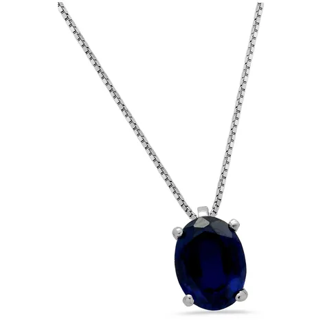 EUREKA Collana oro 9Kt pietra lab grown diamond Eureka