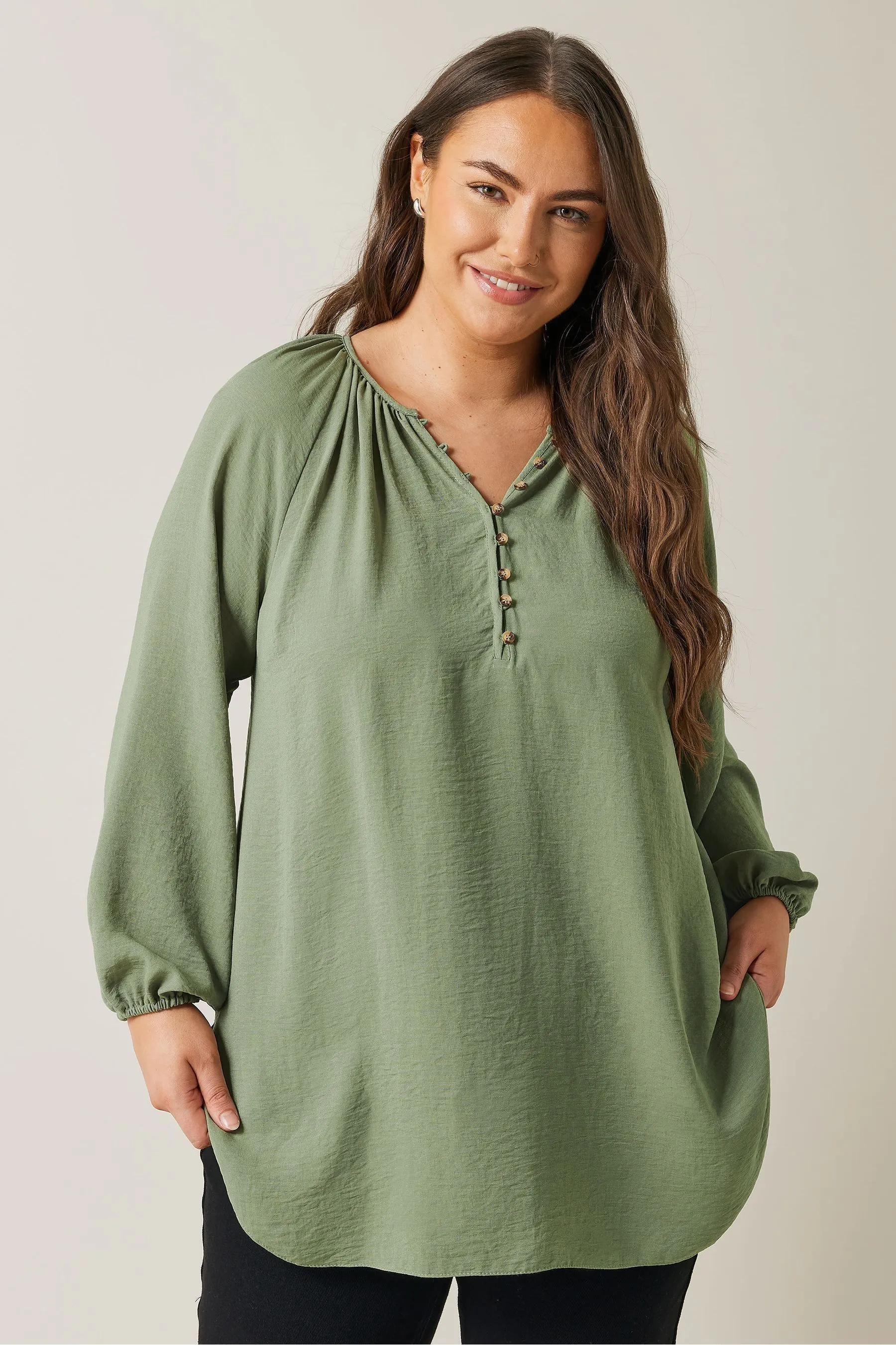 Evans Long Sleeve Boho Blouse    