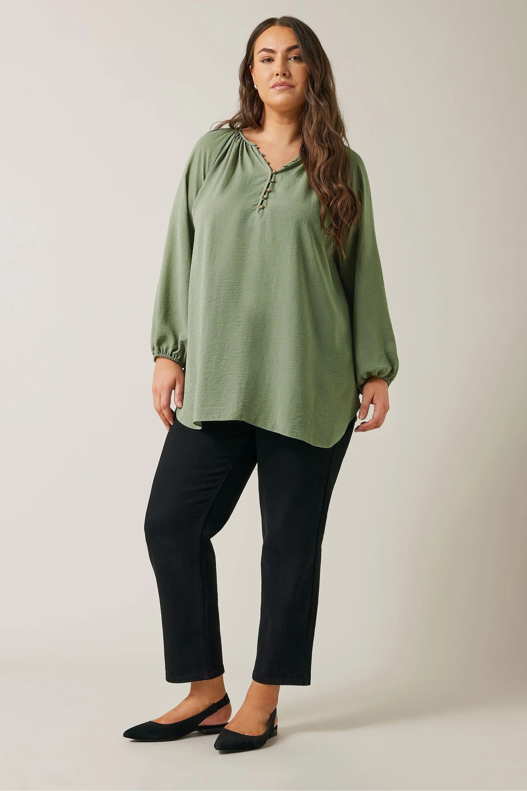 Evans Long Sleeve Boho Blouse    
