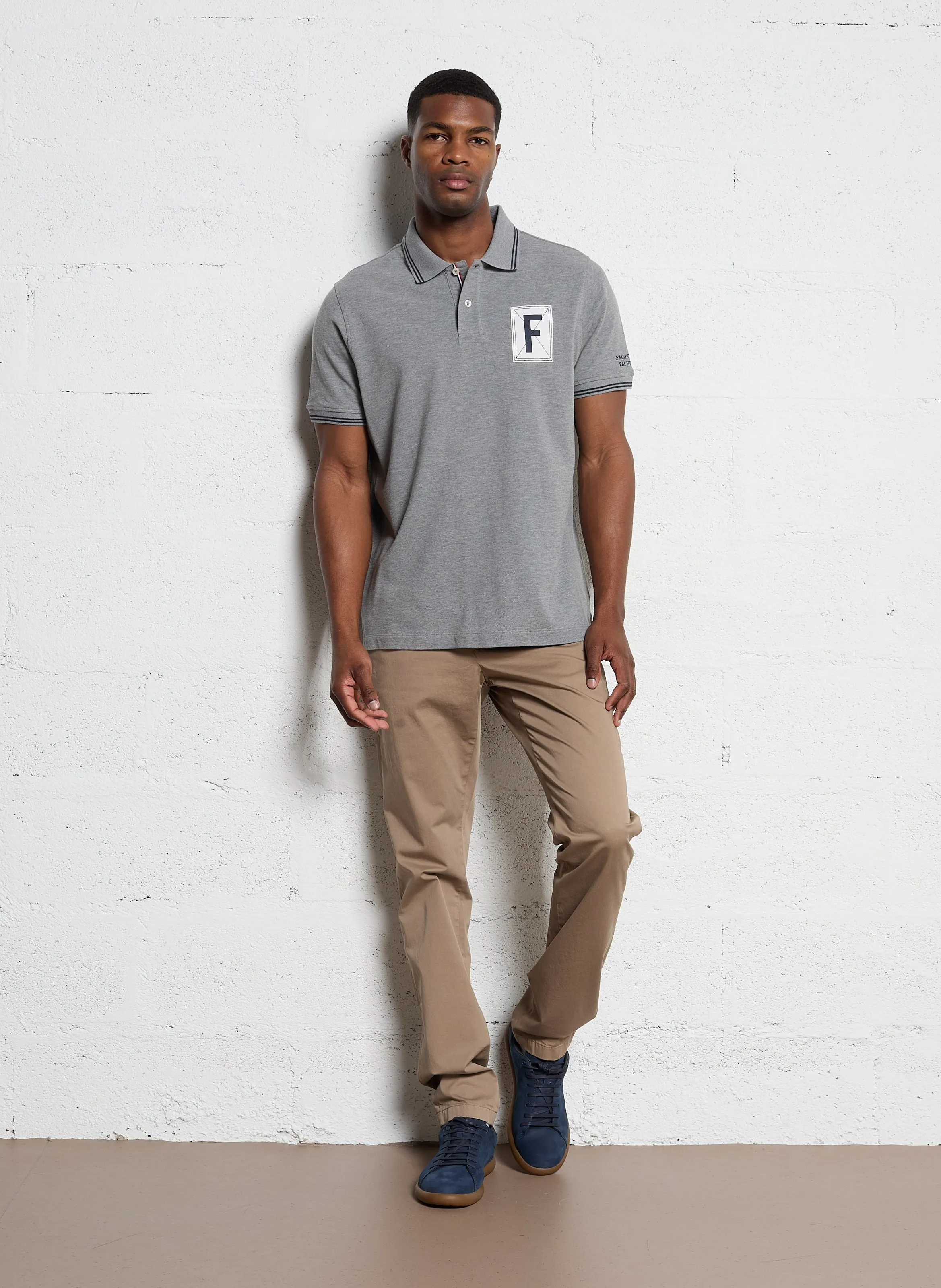  FACONNABLE   Polo regular-fit in cotone piqué | Grigio