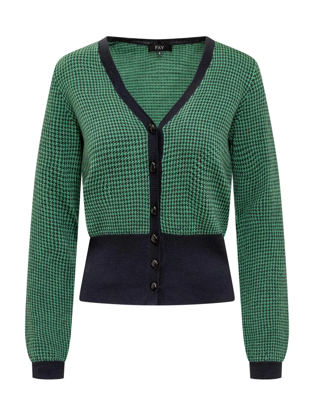 FAY Cardigan Pied de Poule  