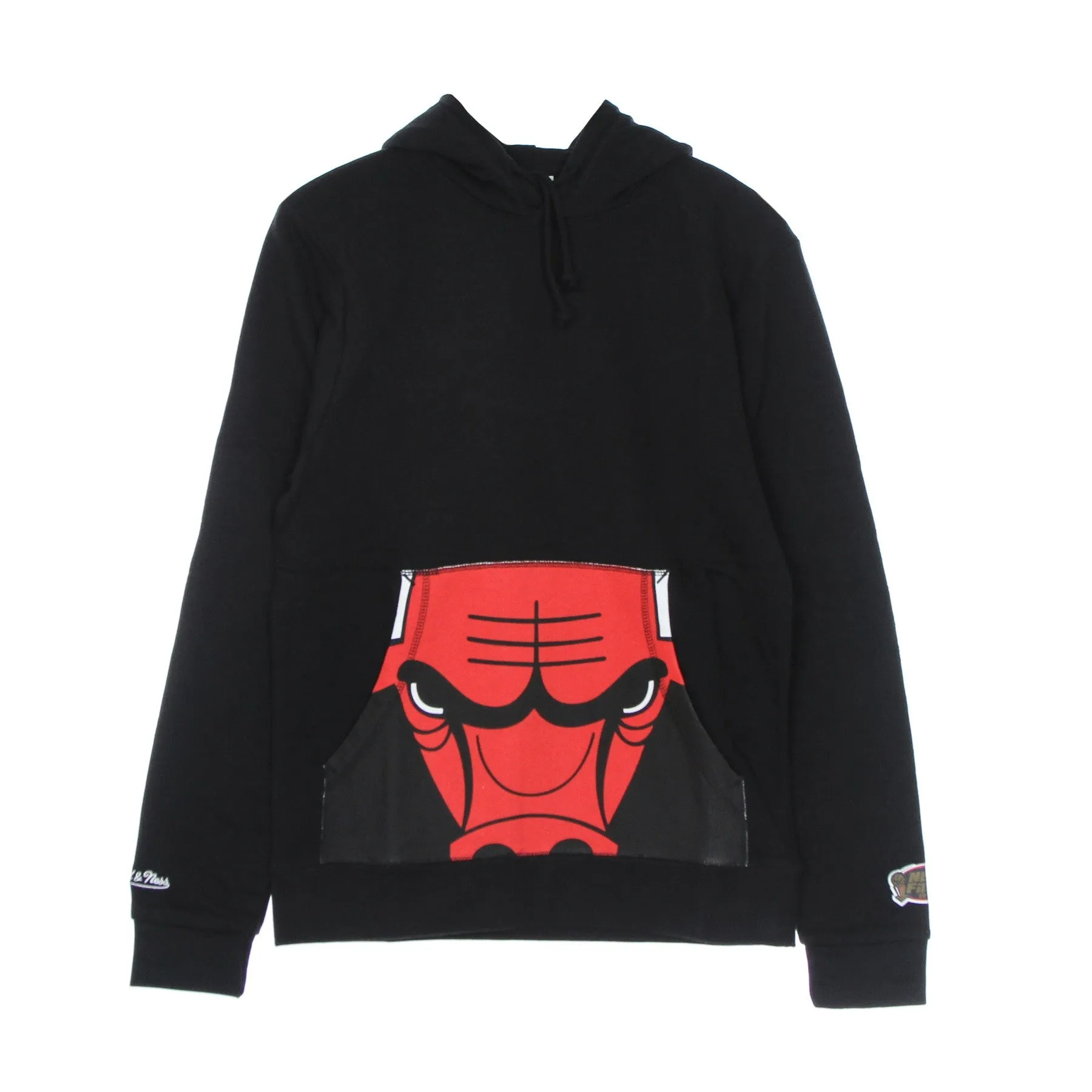 Felpa Cappuccio Uomo Nba Cropped Logo Hoody Hardwood Classics Chibul Black/original Team Colors