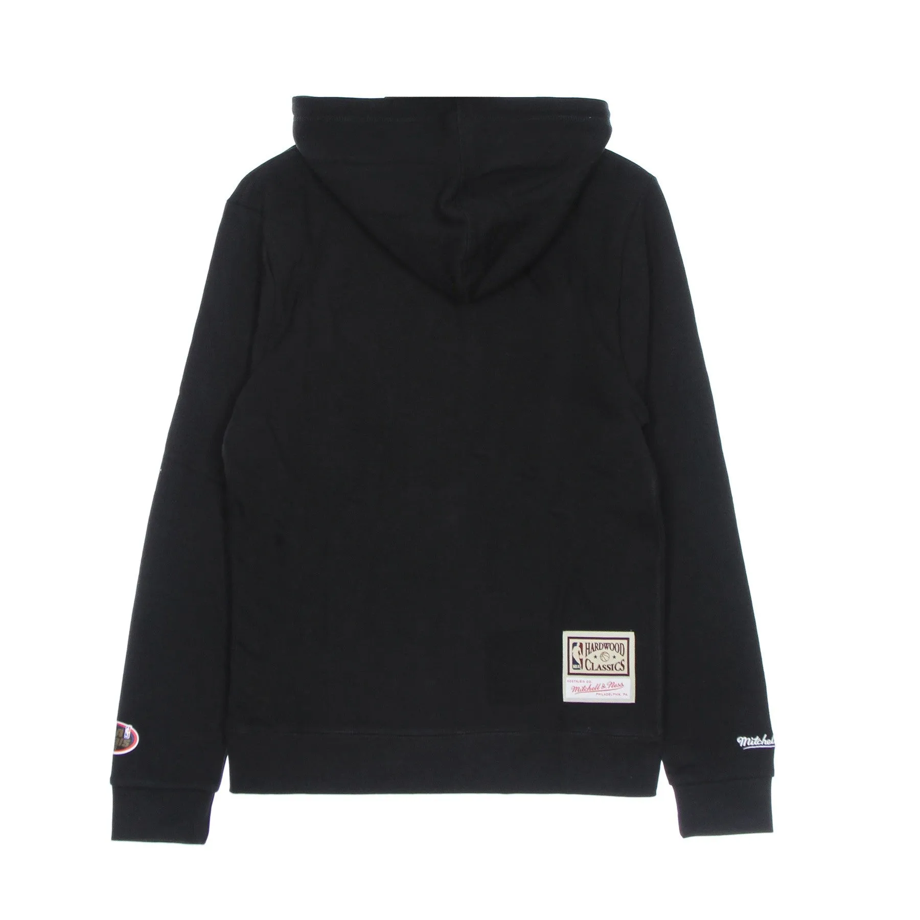 Felpa Cappuccio Uomo Nba Cropped Logo Hoody Hardwood Classics Chibul Black/original Team Colors