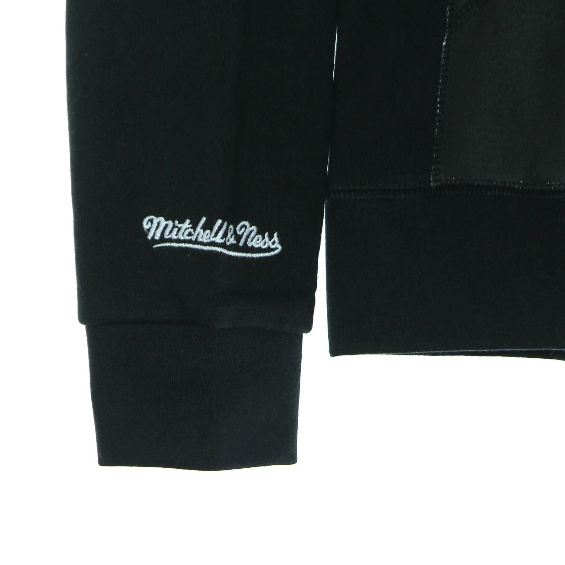 Felpa Cappuccio Uomo Nba Cropped Logo Hoody Hardwood Classics Chibul Black/original Team Colors