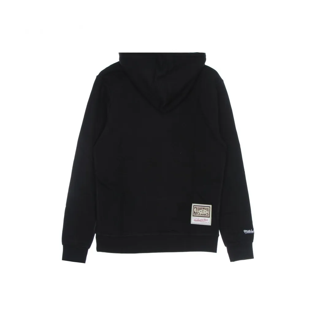 FELPA CAPPUCCIO UOMO NBA CROPPED LOGO HOODY HARDWOOD CLASSICS LOSLAK BLACK/ORIGINAL TEAM COLORS