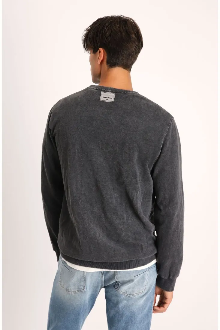 Felpa in cotone délavé