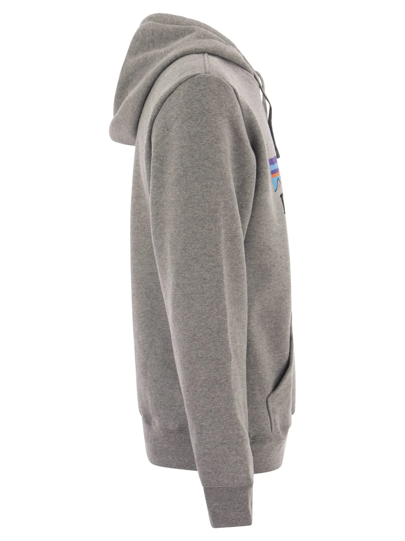Felpa in misto cotone con cappuccio