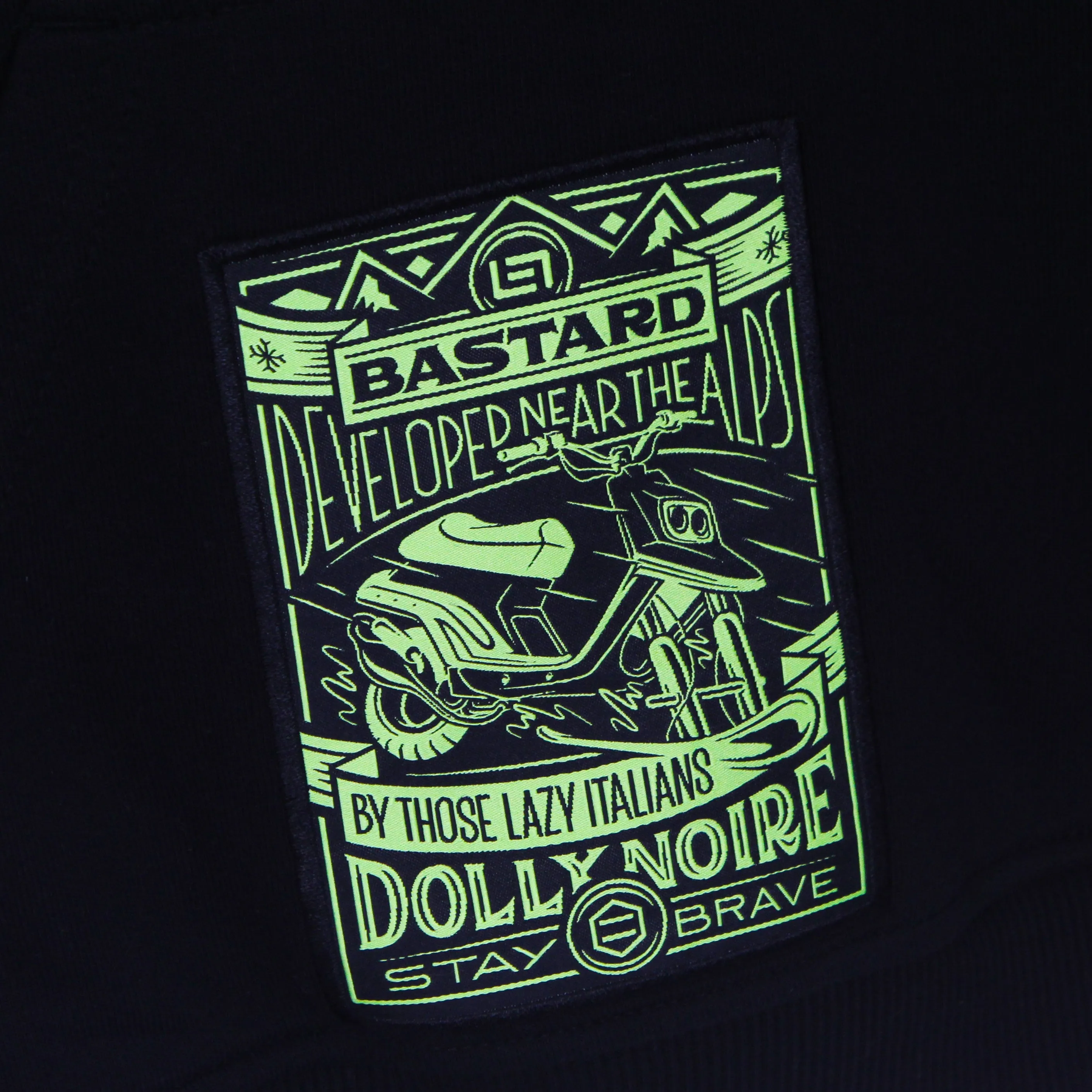 Felpa Leggera Cappuccio Uomo Dlynr Hoodie Oversize X Bastard Black