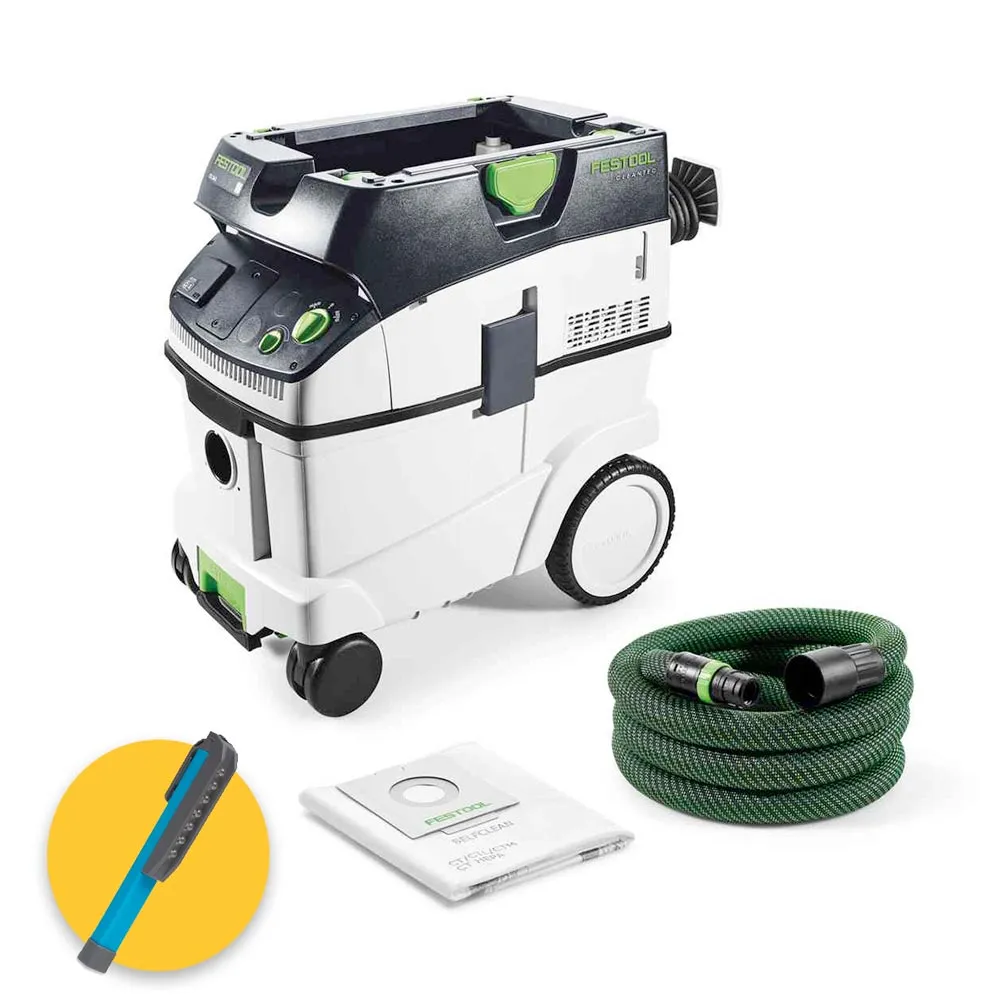 Festool CTL 36 E - Aspiratore professionale 1200W Cleantec - capacità 36 litri - filtro classe L