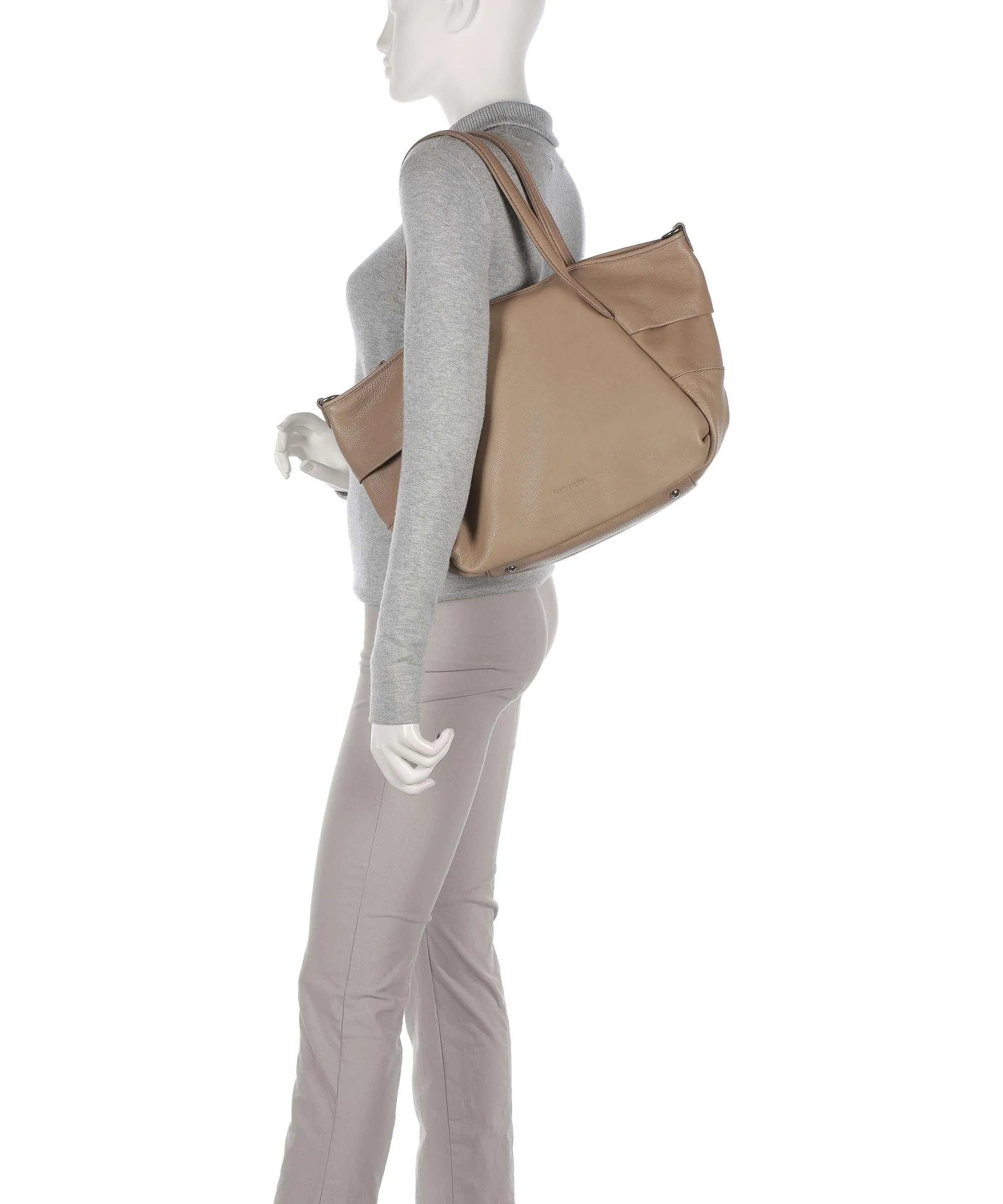  FredsBruder Leia Borsa shopper pelle granulata marrone chiaro  