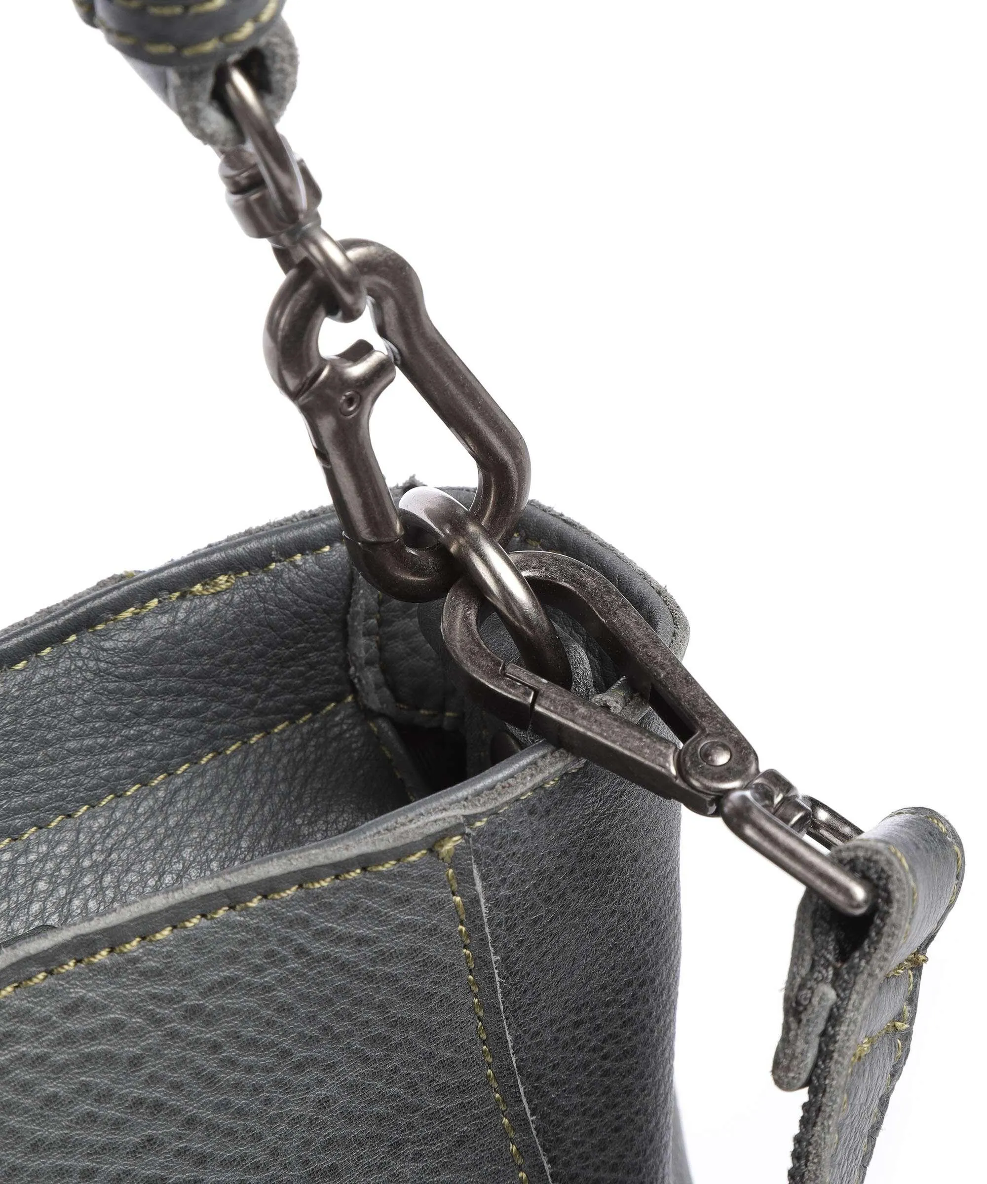  FredsBruder Mila Borsa hobo pelle granulata grigio scuro  