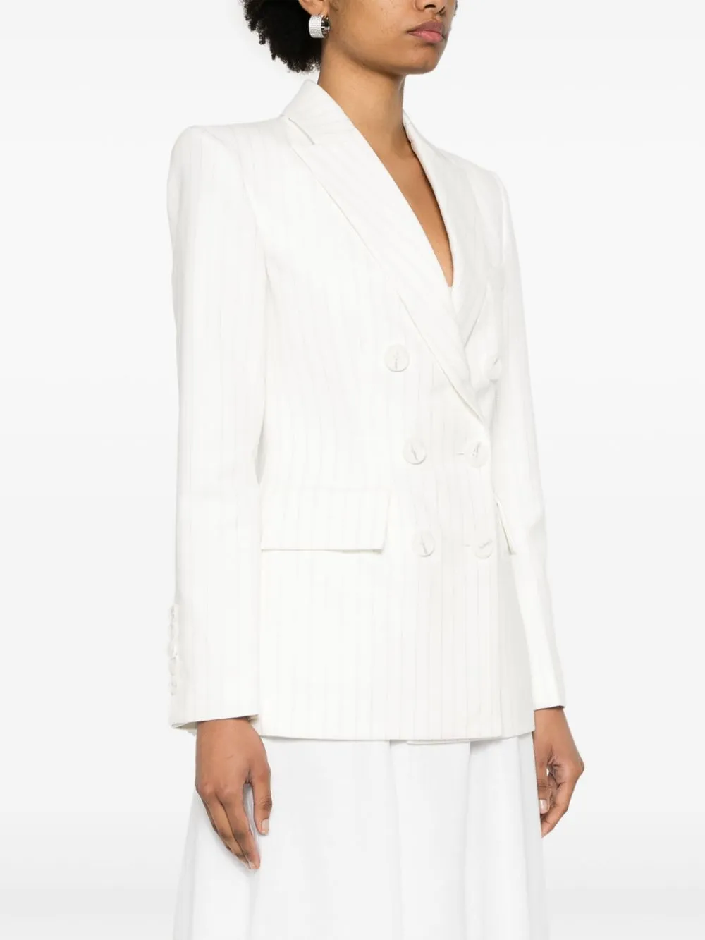 Giacca doppiopetto in bianco - donna