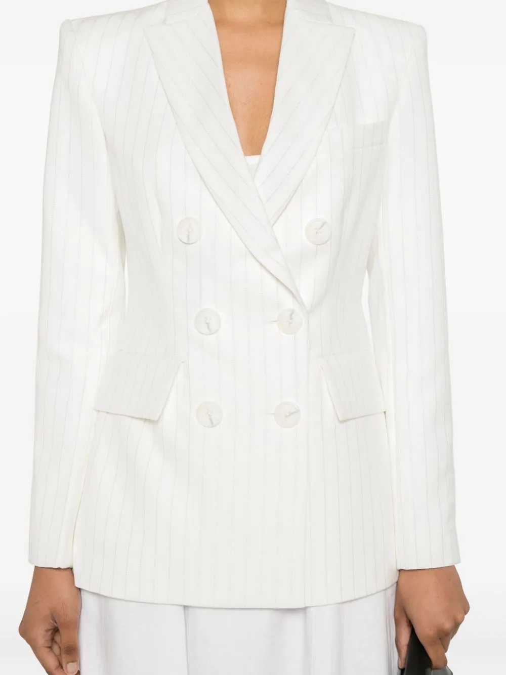Giacca doppiopetto in bianco - donna