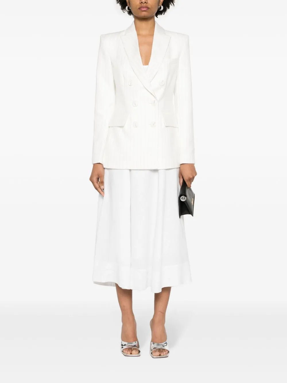Giacca doppiopetto in bianco - donna
