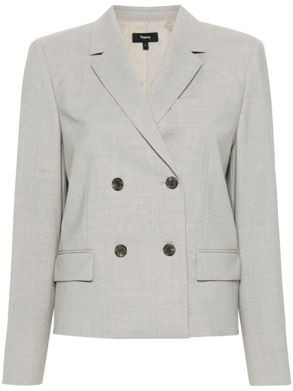 Giacca doppiopetto in grigio - donna