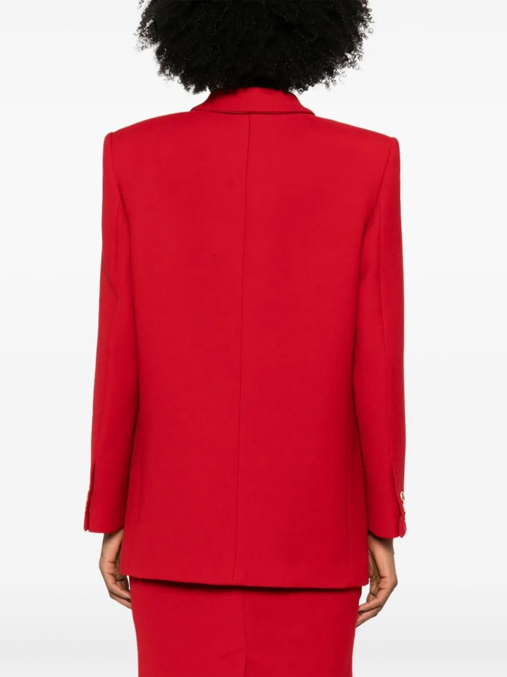 Giacca doppiopetto in lana in rosso Alessandra Rich - donna