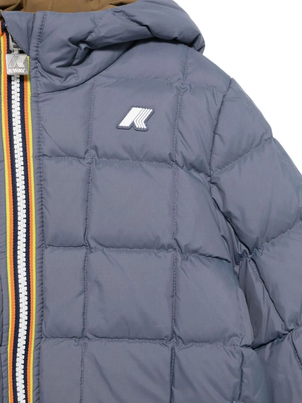 Giubbino P.Sophie St Thermo per bambino K-Way Kids marrone con design reversibile